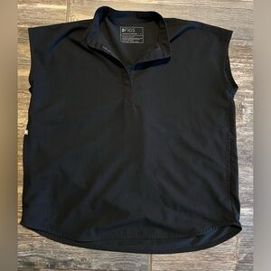 Figs Black Oversized Rafaela Scrub- Small